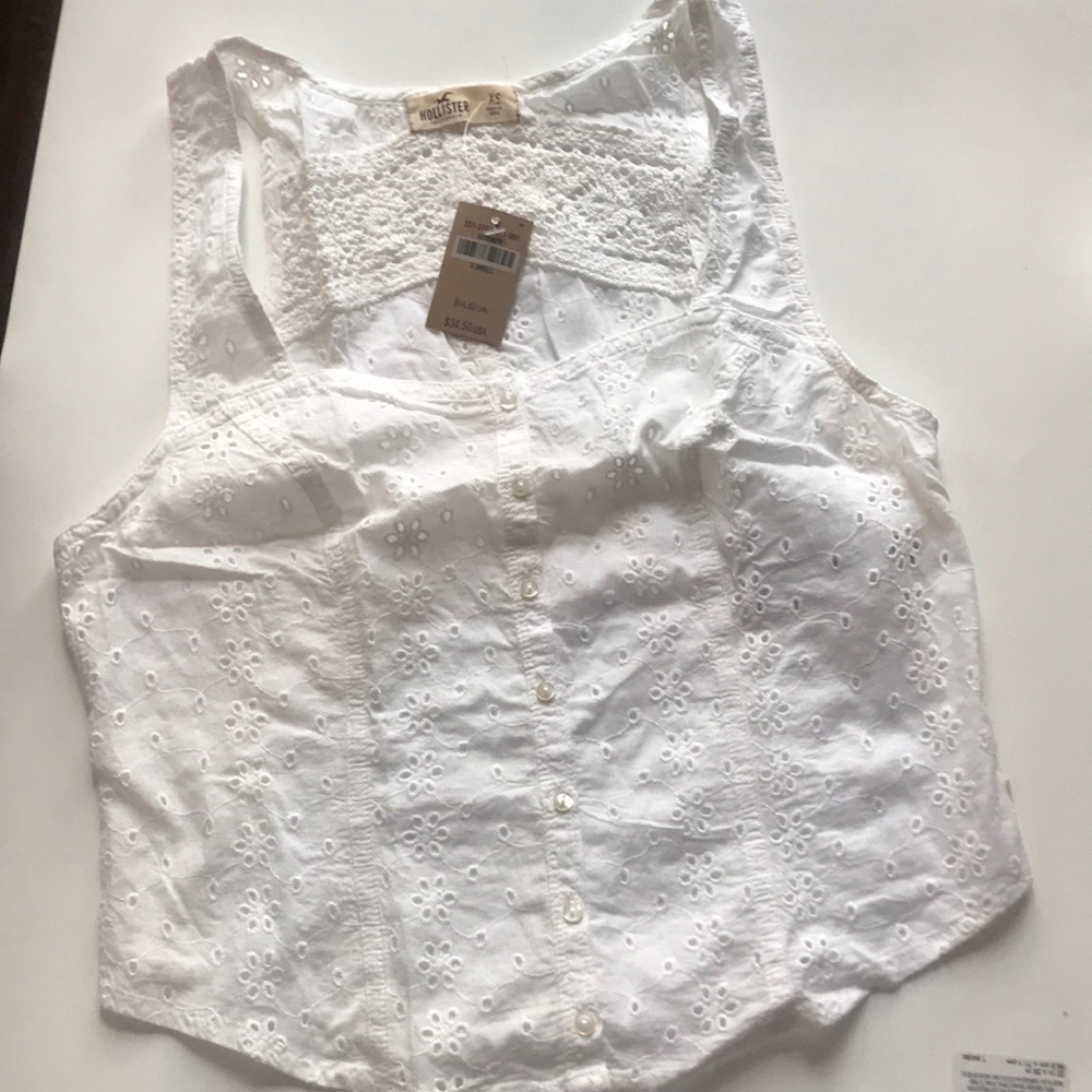 Hollister Embroidered Top